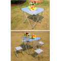 Tables et chaises pliantes de camping en plein air Table en aluminium, petite table portative